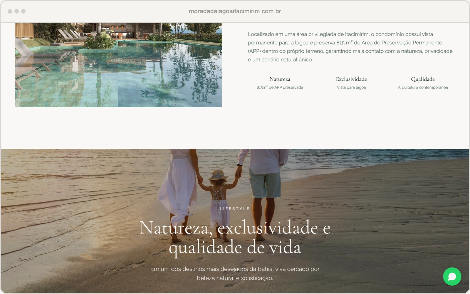 Site público Morada da Lagoa